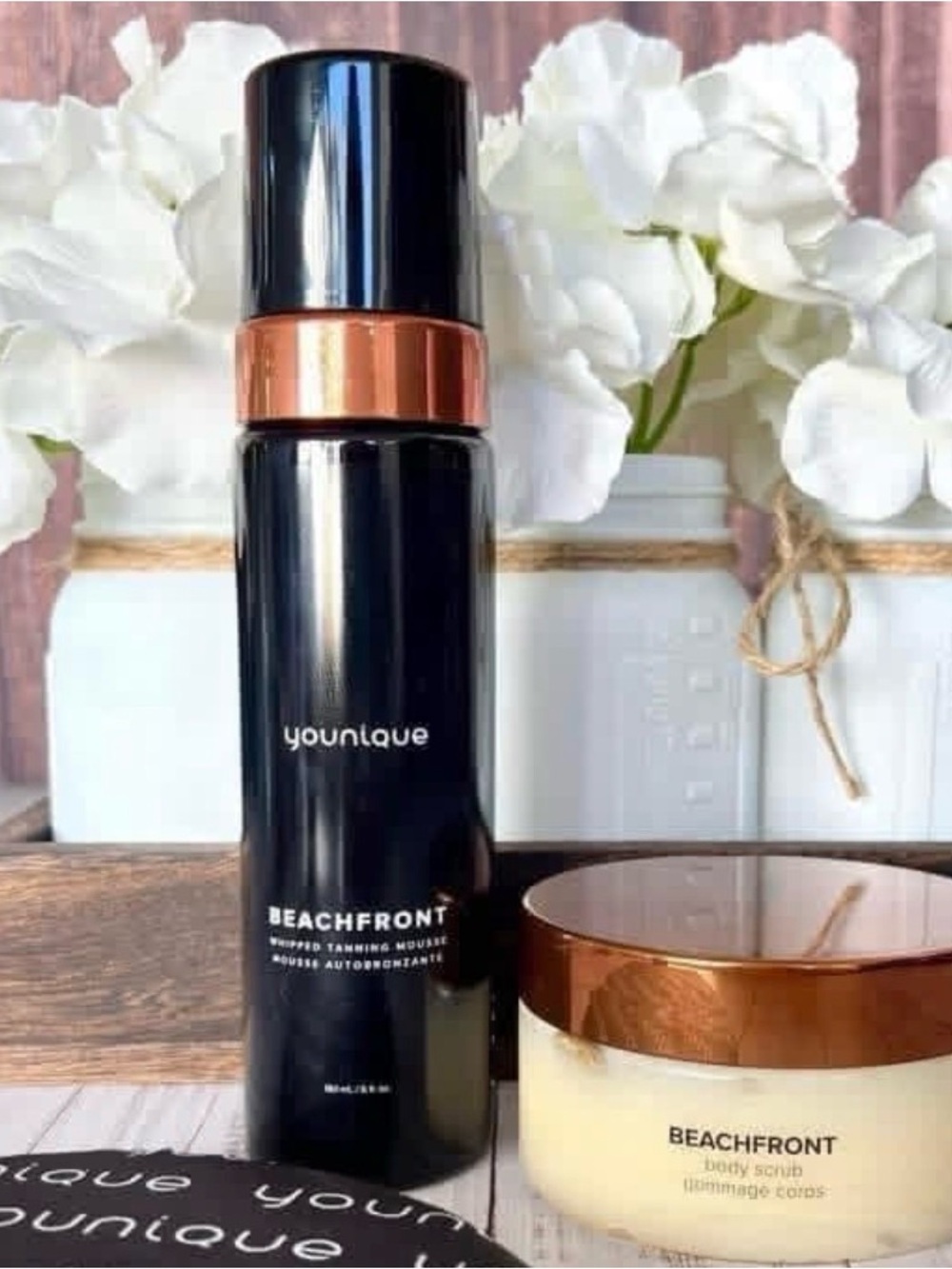 NIB Younique Beachfront Tanning Mousse & Body Scrub